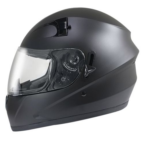 Hawk ST-1150 Matt Black Dual-Visor Full-Face Motorcycle Helmet