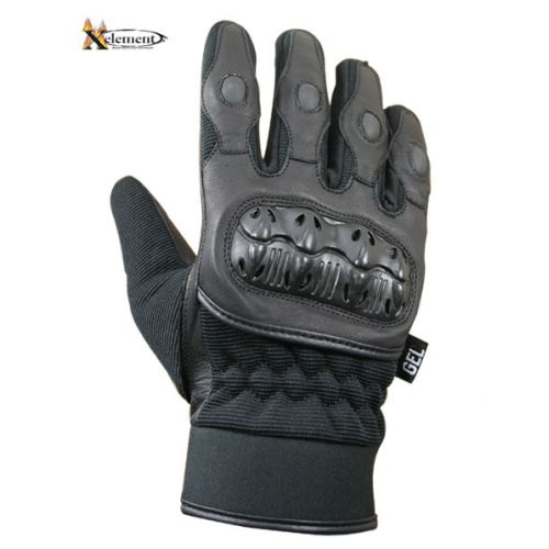 Mens Short Gel Padded Palm Leather Racing