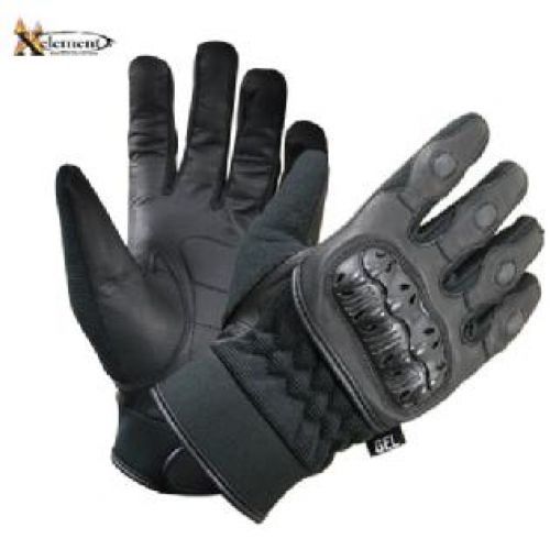 Mens Short Gel Padded Palm Leather Racing