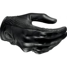 Mens Icon Short Palm Leather Racing Gloves