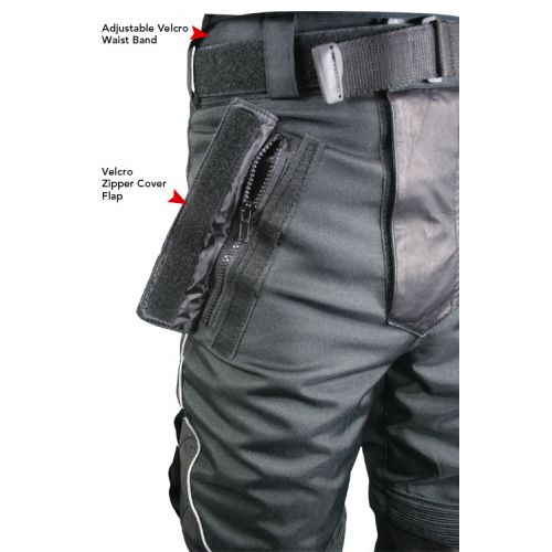 Мотоштаны Xelement Mens Tri-Tex and Leather Motorcycle Racing Pants with Level-3 Advanced Armor