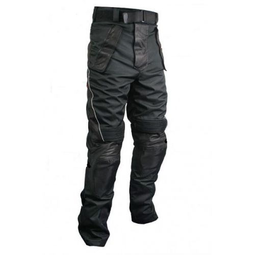 Мотоштаны Xelement Mens Tri-Tex and Leather Motorcycle Racing Pants with Level-3 Advanced Armor