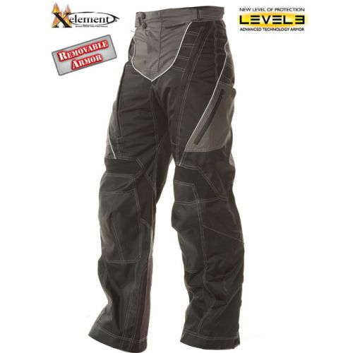 Мотоштаны Xelement Advanced Level-3 Black Tri-Tex Fabric Motorcycle Pants