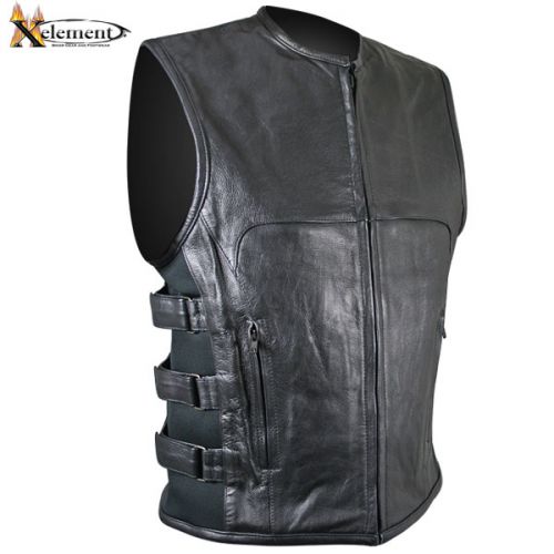 Xelement Mens Advanced Triple Strap Design Motorcycle Vest